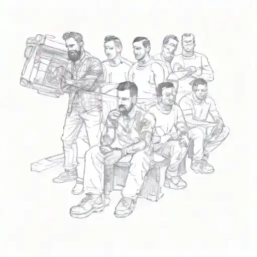 A Group Of Men Posing For A Picture