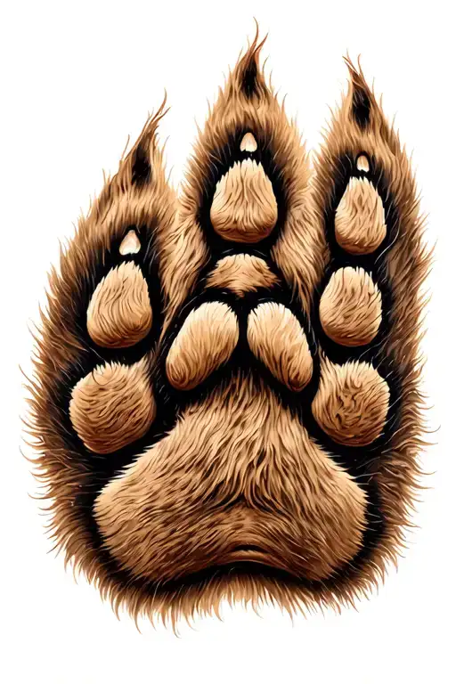 Bear Paw Print