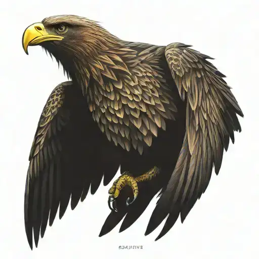 Azerbaijan Map Eagle Wing Attached