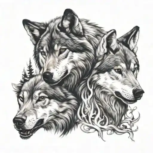 Wolf And Dog