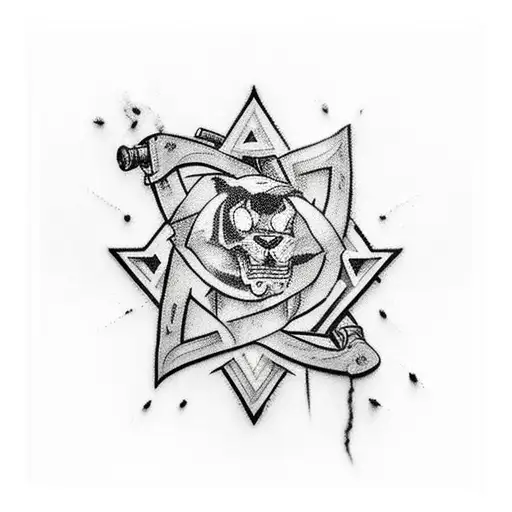 Combine Military And Graffiti Elements In A Tattoo Design