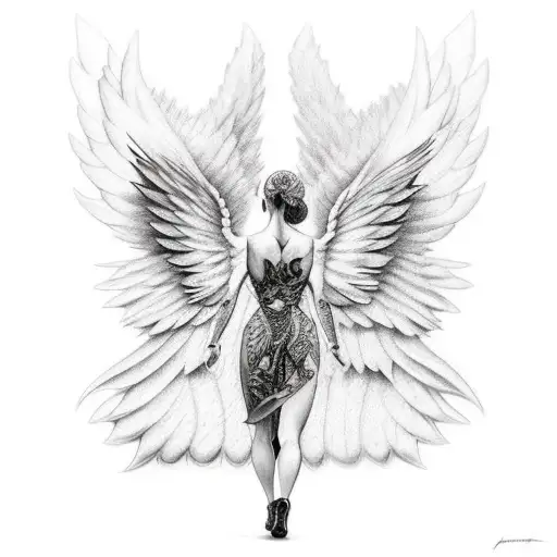 Fallen Angel With Broken Wings
