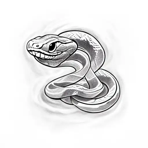 Snake Shedding Its Skin With Basketball Textures