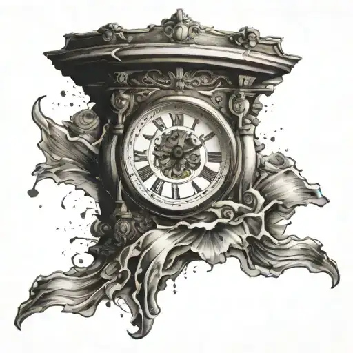 Broken Clock Representing Lost Time Or Lessons Learned From Heartbreak