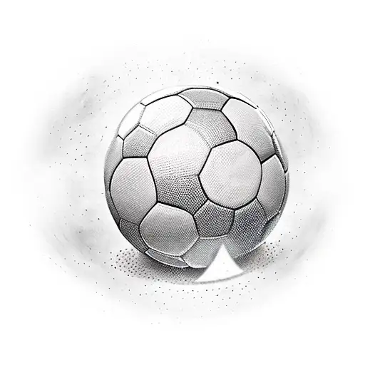 Atlas Sosteniendo Una Pelota De Futbol