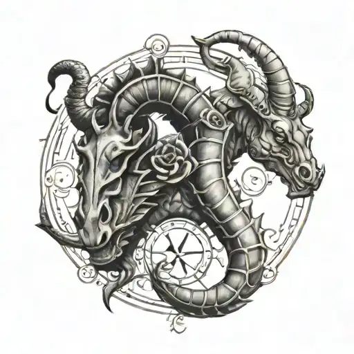 Zodiac Symbol Of Capricorn And Scorpio