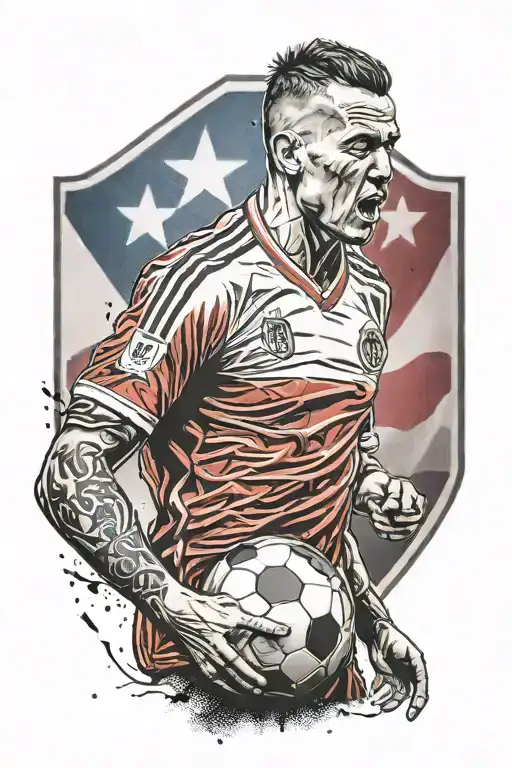 Football Ultras Man Red