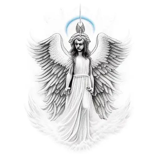 Guardian Angel Rising Out Of Water