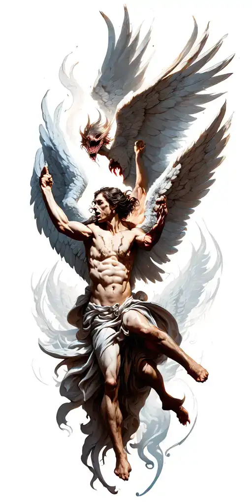 Angels Vs Demons Fighting