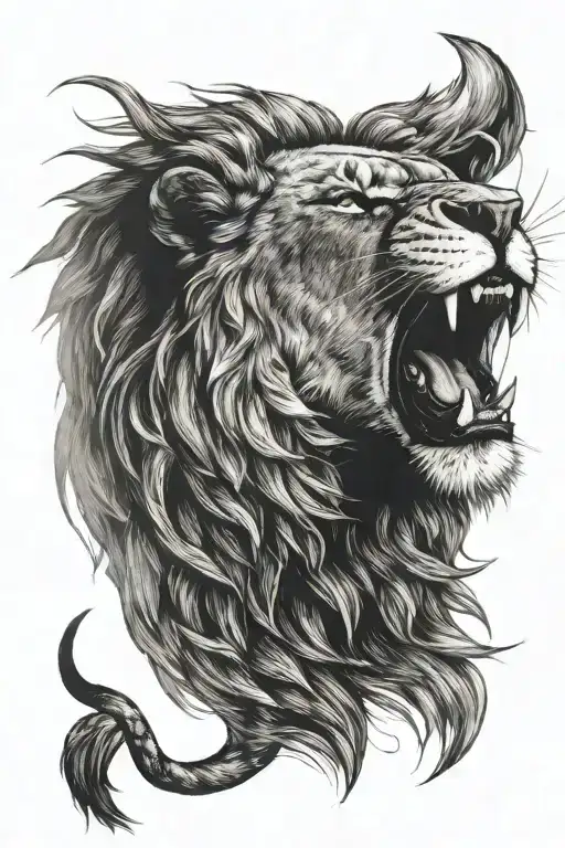 Lion Roaring
