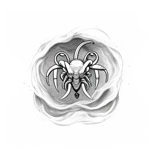 Aries With Scorpion In The Landscape