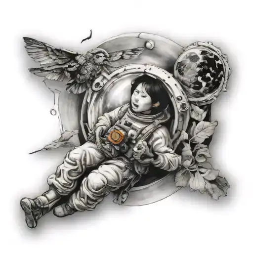 Chinese Woman Fly To The Moon