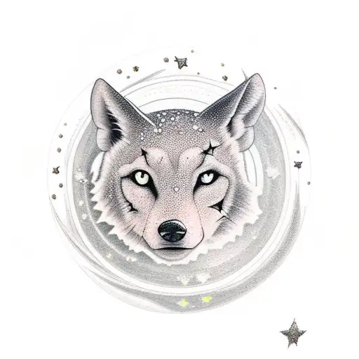 Full Moon With Stars