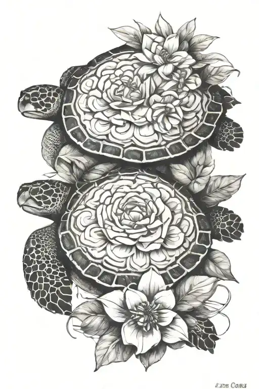 Turtle Life Flower