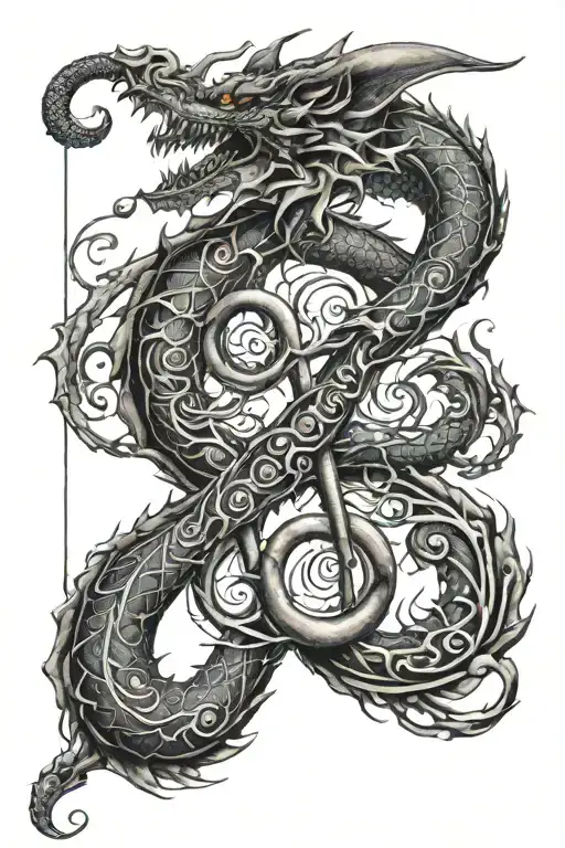 Dragon And Treble Clef Merging
