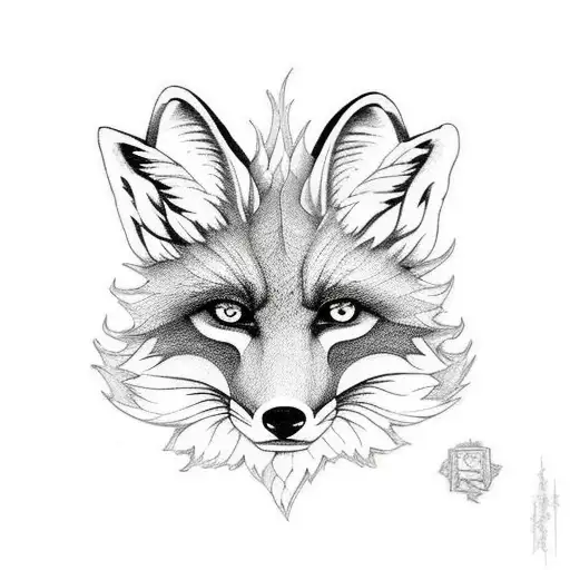 Fox And Dragon In Woods