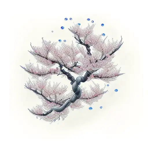 Flowing Water Cherry Blossom