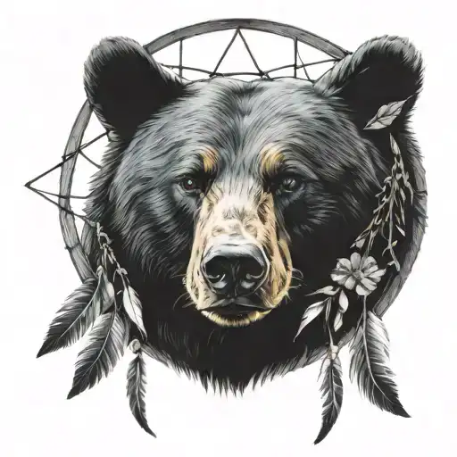 Black Bear Dream Catcher