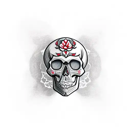 Skull With Gaming Card