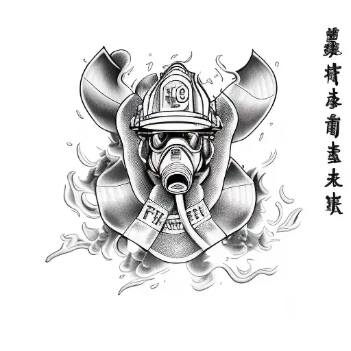 Firefighter Fighting Fire