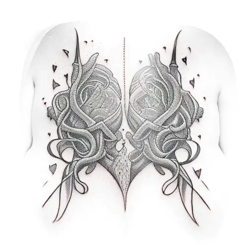 Woman Arm Love Hugging But Stabbing My Back With Knife