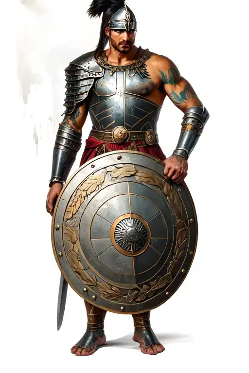 Gladiator To Hold A Shield