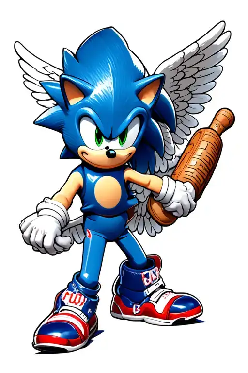 Sonic The Hedgehog Baseball Catcher Angel