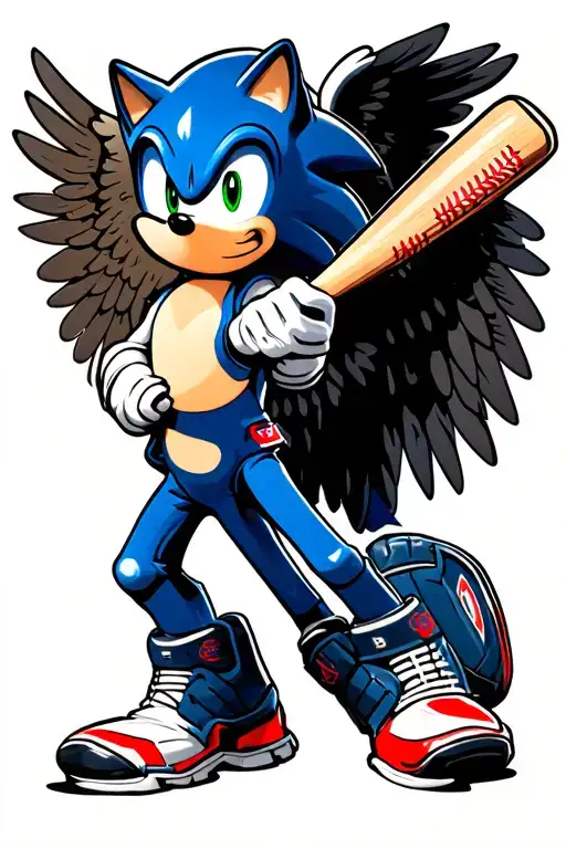 Sonic The Hedgehog Baseball Catcher Angel