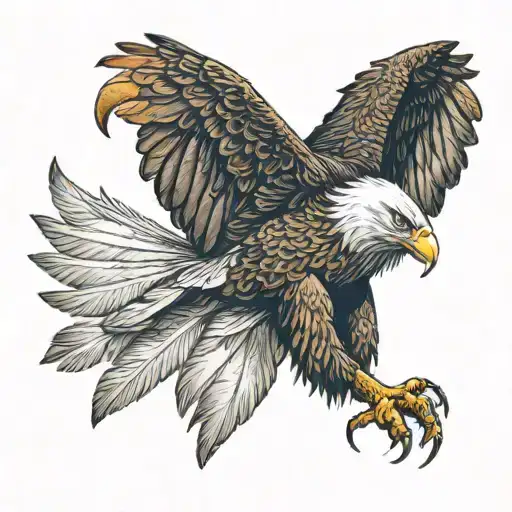 Eagle Carrying A Skull In Its Claws