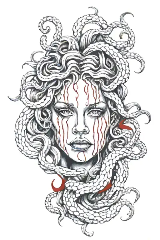 Medusa And Blood Dripping
