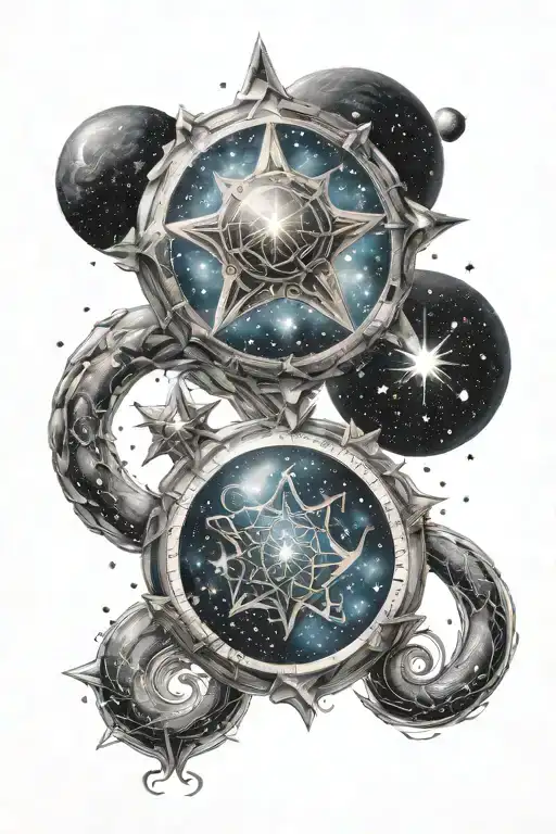 Galaxy And Star Sign