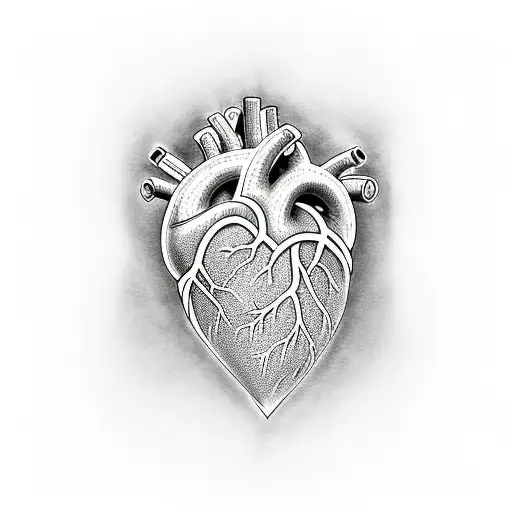 Heart Minimalist Black