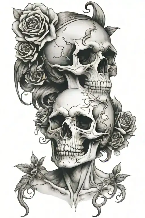 Feminine Skull Singing And Having Really Many Thoughts