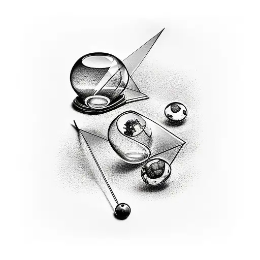 Hourglass And Billard