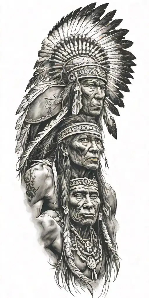 Native American Warrior Riding