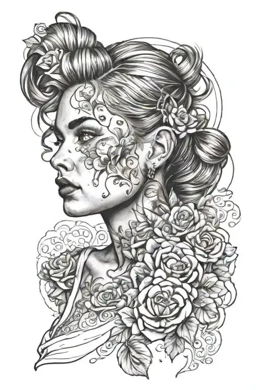 Portrait Of A Girl With A Fuck