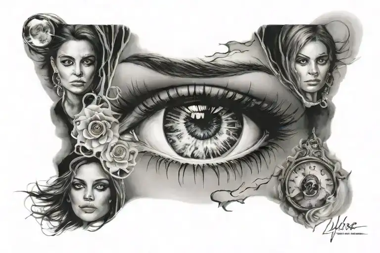 Mila Kunis Smokey Eyes Seducive Moon Surrounded