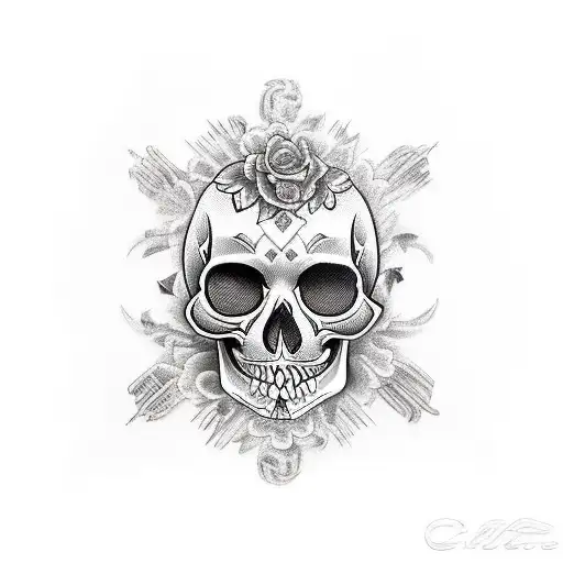 Chicana Skull