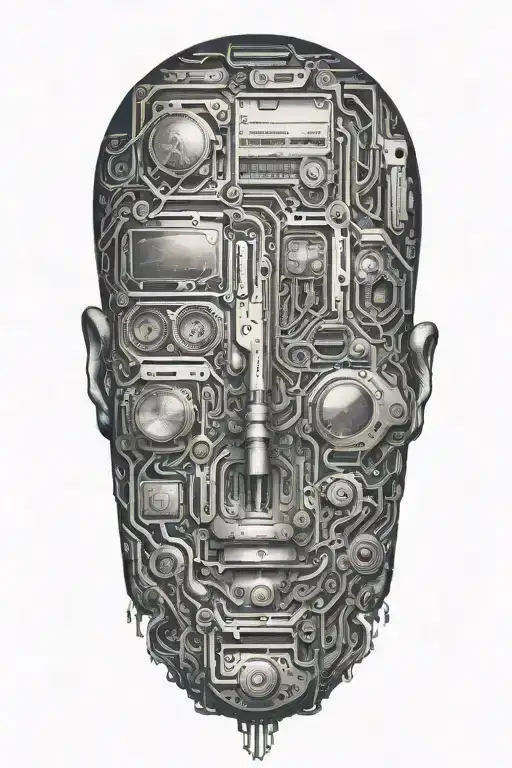 Dystopian Matrix Code Embedded With Spacecraft