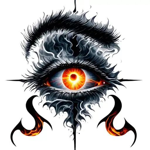 Eye Of Sun Fire Tornado