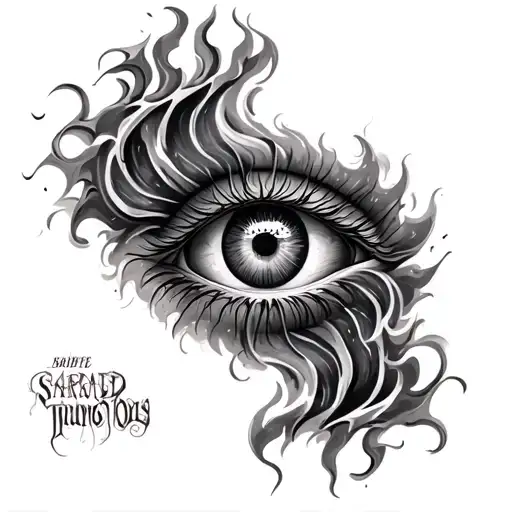 Eye Of Sun Fire Tornado