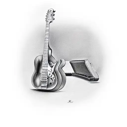 Guitar With Piano Inside