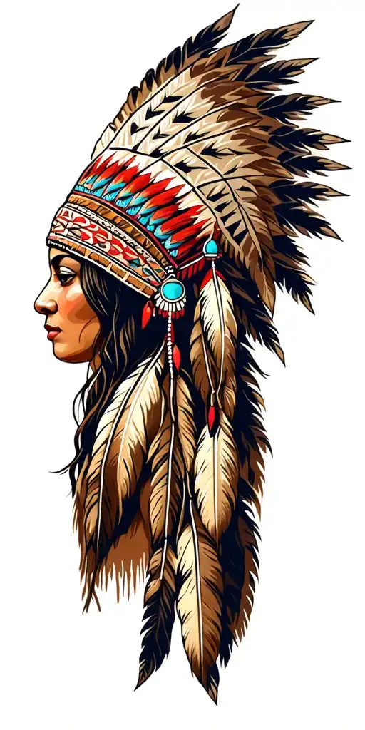Female Native American Headdress