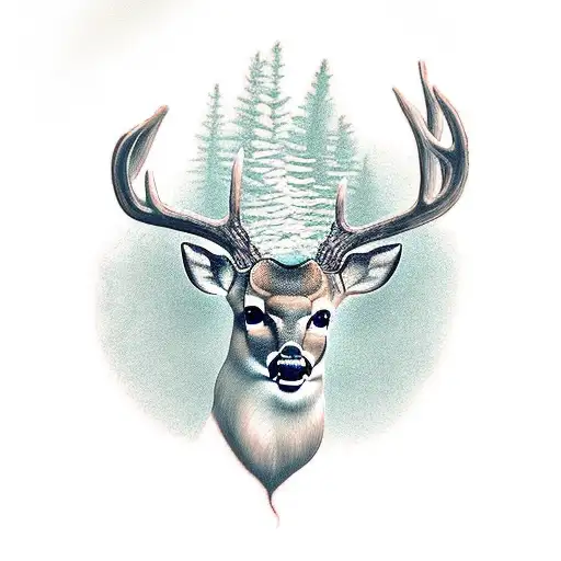 Deer Head Representing Cut Fallopian Tubes