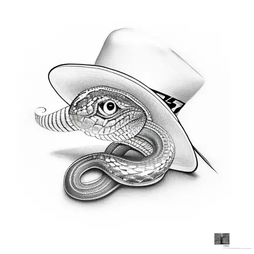 Snake With Sombrero