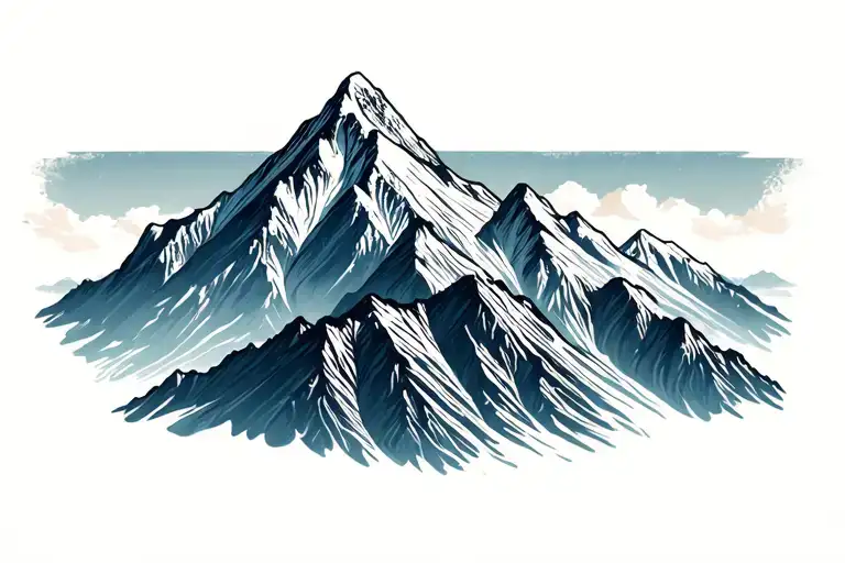 Mountain Range Silhouette