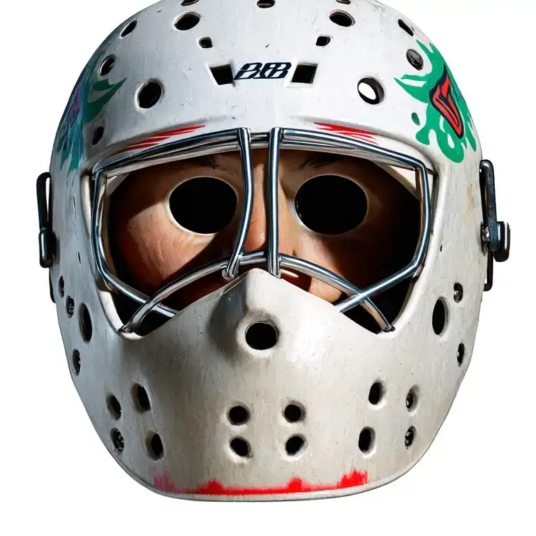 Goalie Mask With 2008 Inside