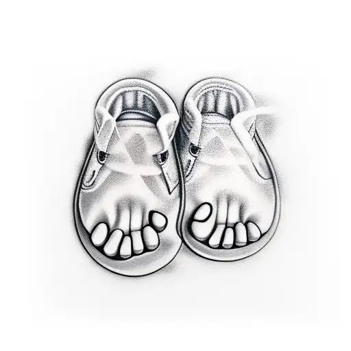 Baby Boy Foot Print For Dad