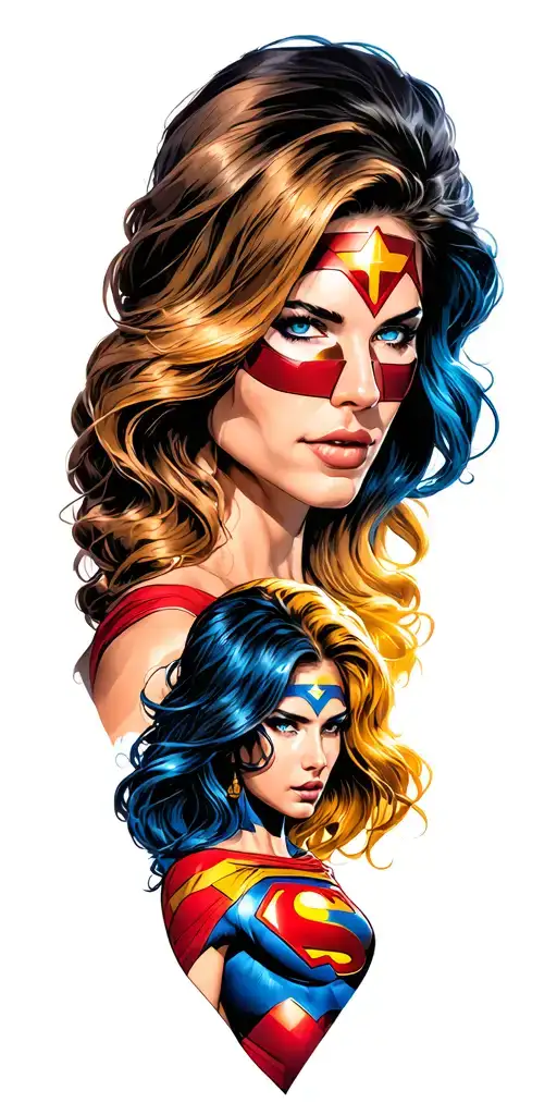 Multiple Female Super Heros
