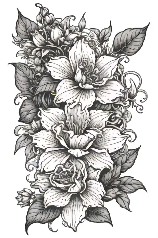 The Word Karma With Flowers Sprouting From It